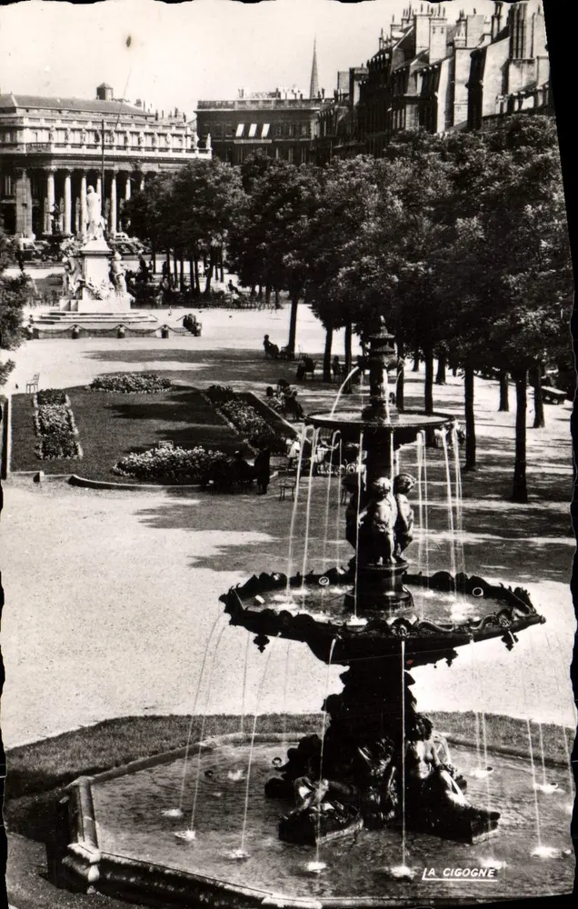 Die Storch — Place de la Bourse, Bordeaux — Edition André Léonard, serie 33.999.19 - Vorderseite
