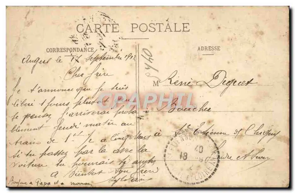 Gers - Allgemeiner Blick auf den Jardin des Plantes - L. V., phot. - Rückseite