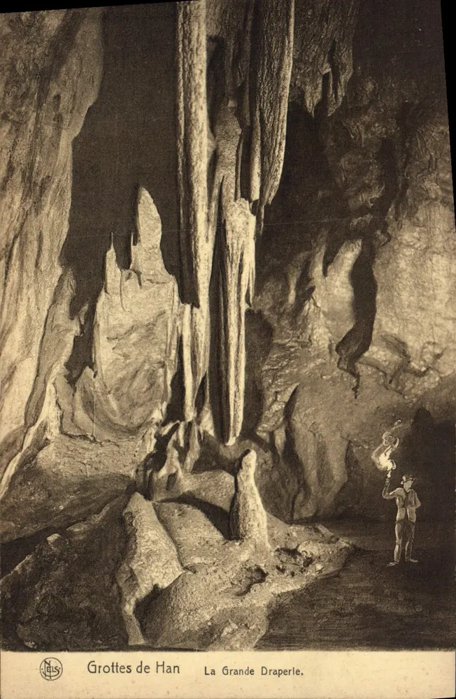 Grutas de Han — A Grande Draperie — N. Leus, Número 17 - Frente