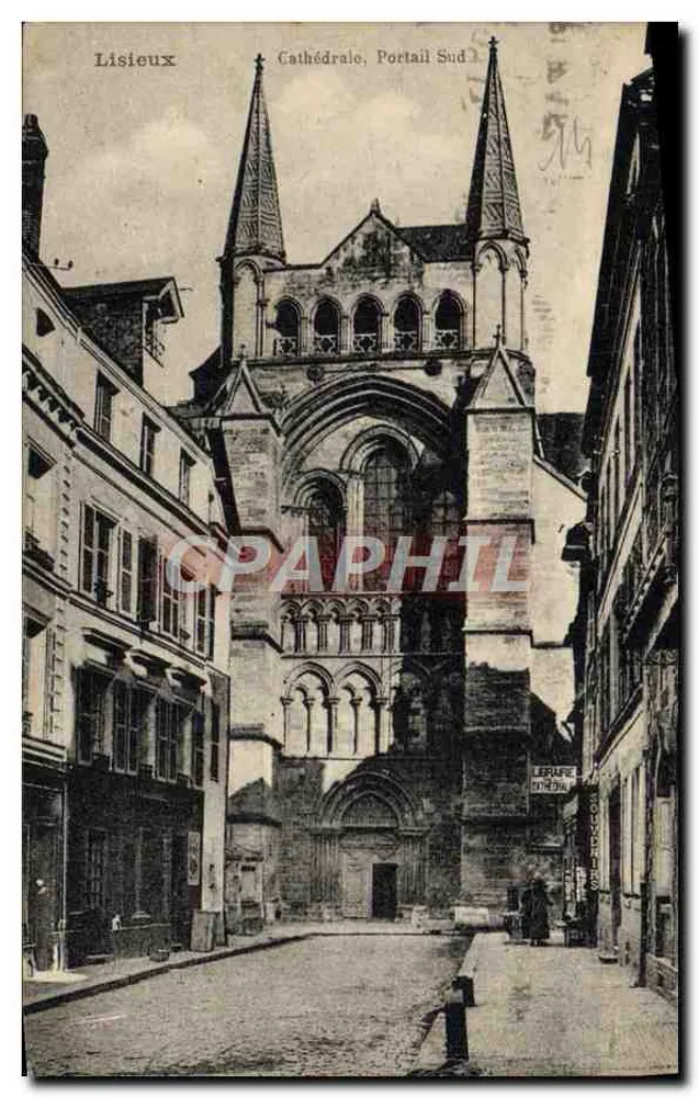Lisieux — Catedral, Portal Sul — Librairie Lefranc - Frente