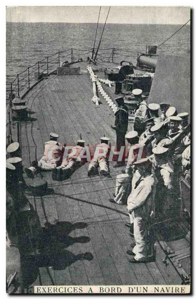 Exercícios a bordo de um navio — Editor Breiz (Bretanha) — número de série não visível - Frente