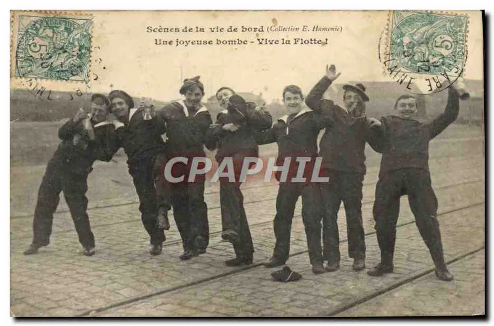 Szenen aus dem Seemannsleben — Eine fröhliche Explosion - Long Live the Fleet! — Sammlung E. Hamonie - Vorderseite