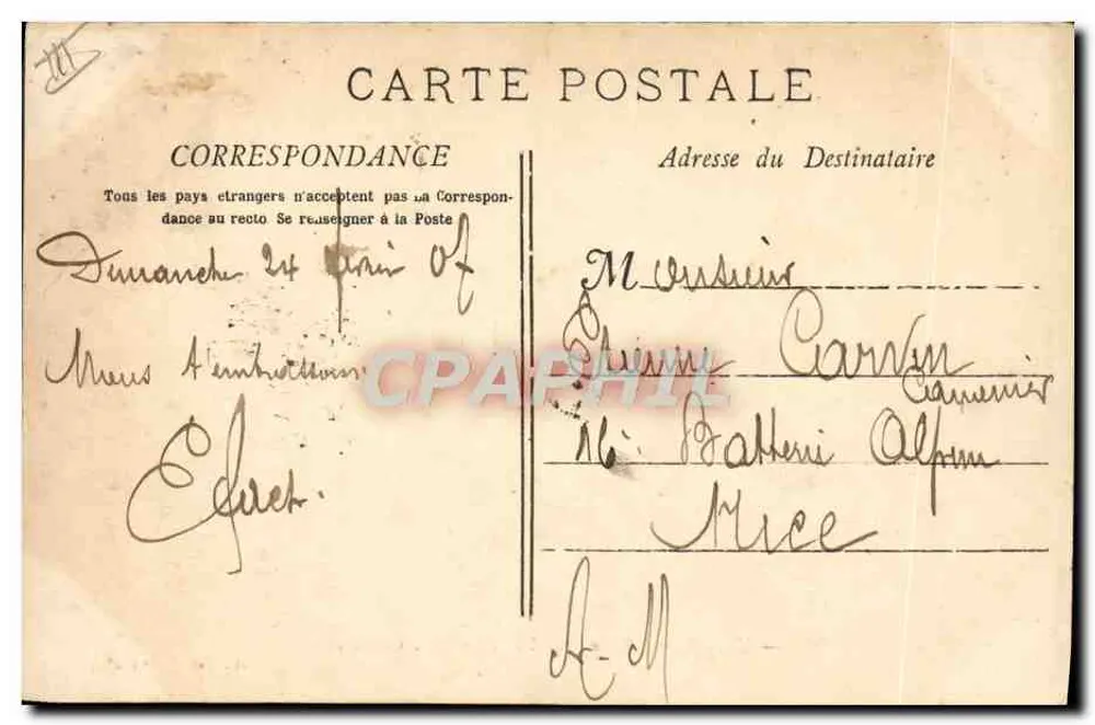 Ein Seepaket auf der Rückseite eines Schlachtschiffs — A. Bougault n°623 - Rückseite