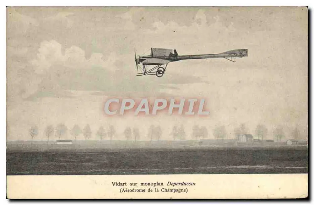 Vidart auf Deperdussin-Monoplan — (Flugplatz Champagne) - Vorderseite