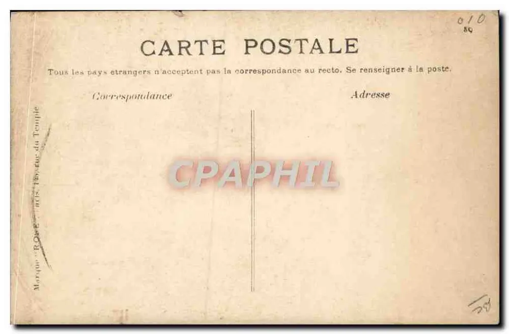 Leon Delagrange — sobre seu monoplano Bleriot — editor Marque-Rose, n°37 - Verso