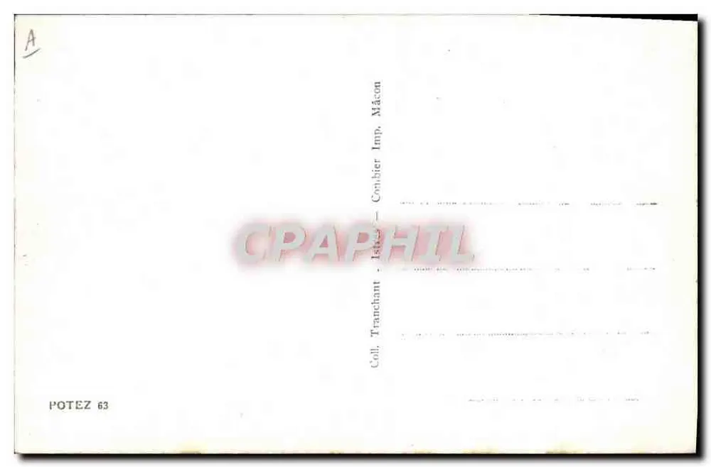 Avião Potez 63 — Coleção Tranchant — editor Potez - Verso