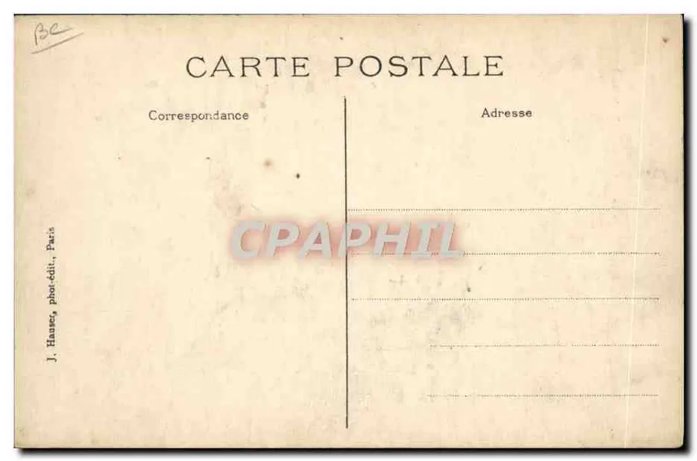 Biplano Voisin, tipo 13,50 — J. Haures, París - Reverso