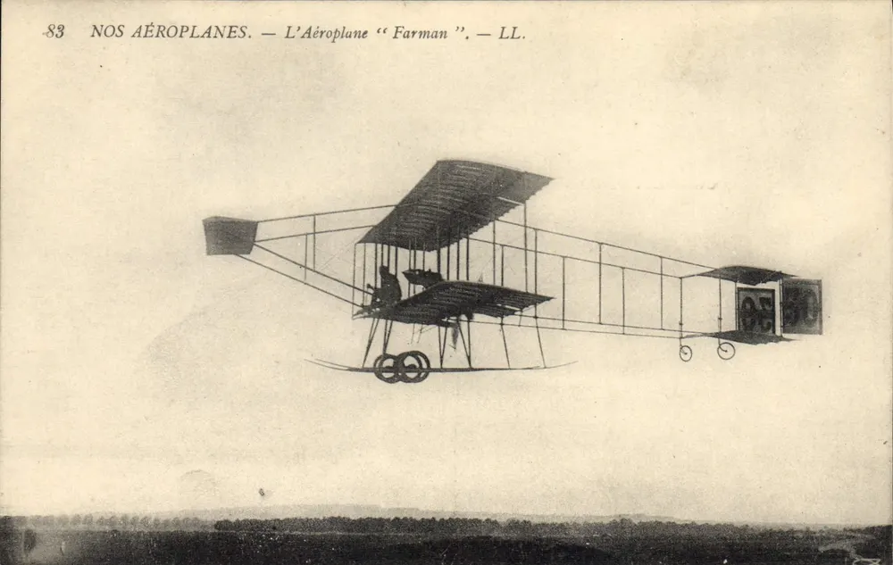 O Avião "Farman" — LL. — Série "Nossos Aviões" n°83 - Frente