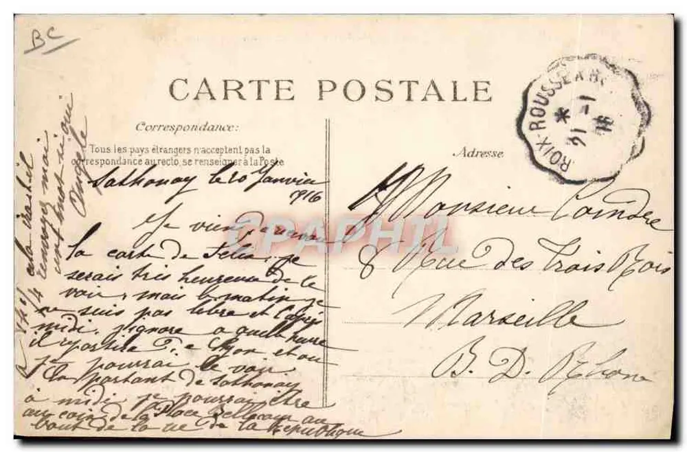 Weymann auf Monoplan Nieuport — Technische Merkmale — Verlag E.D. - Rückseite