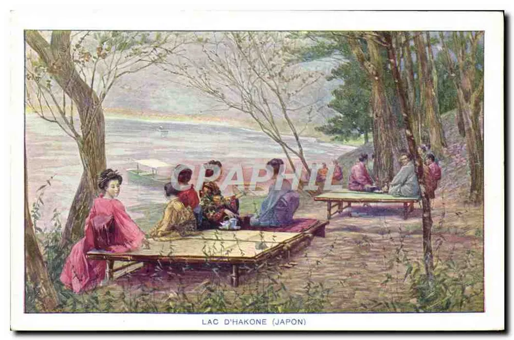 See Hakone (Japan) — Entspannungs-Szene im Wald — Union Universelle - Vorderseite