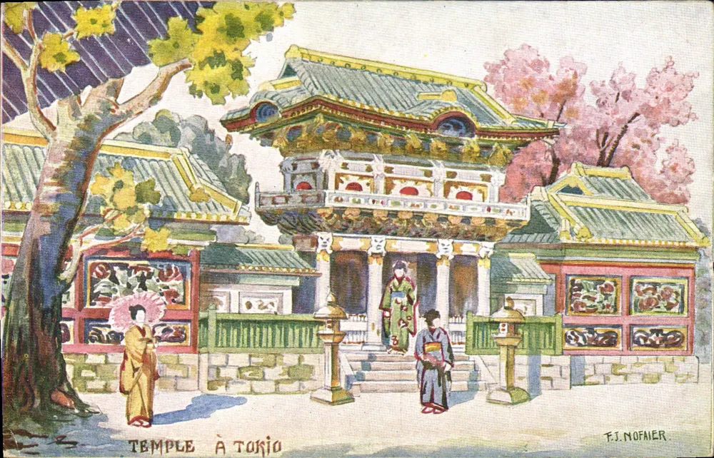 Tempel in Torio — Illustration von T.J. Nofaier — Serie III - Vorderseite