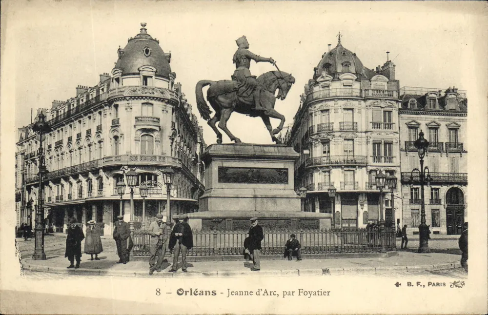 Orléans - Jeanne d'Arc, von Foyatier — B.F., Paris, Nr. 8 - Vorderseite