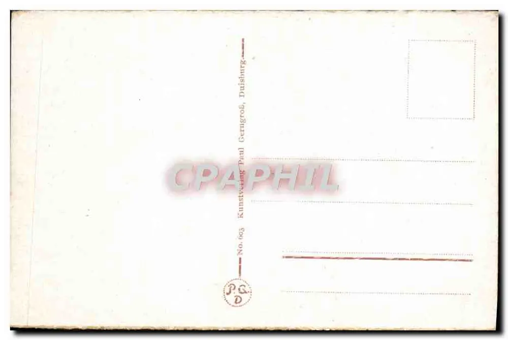 ड्यूइसबर्ग - स्टैड्टथिएटर — प्रकाशक P.G. D. संख्या 1063 - पीछे