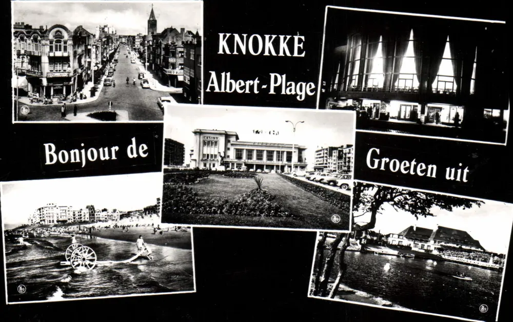 Knokke-Albert-Plage — vista panorâmica — Anciens Ets. Ern. Thibaut, Bruxelas - Frente