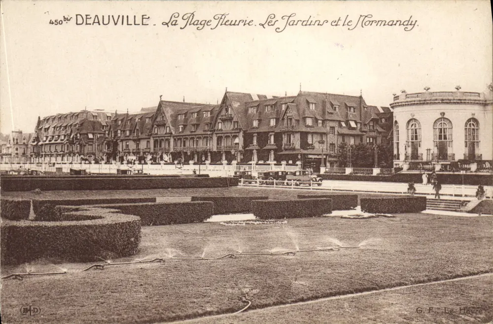 Deauville — La Plage Fleurie, Die Gärten und das Normandy — G.F. Le Havre - Vorderseite