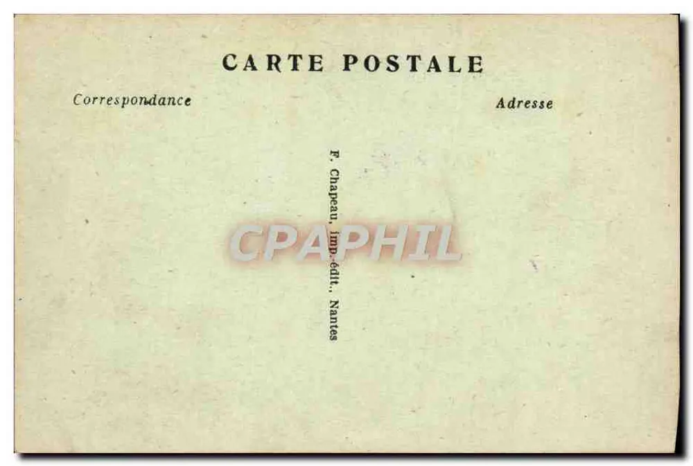 NANTES — Die Quais und die Stadt vom Transbordeur — F. Chapeau, Verlag, Nantes - Rückseite