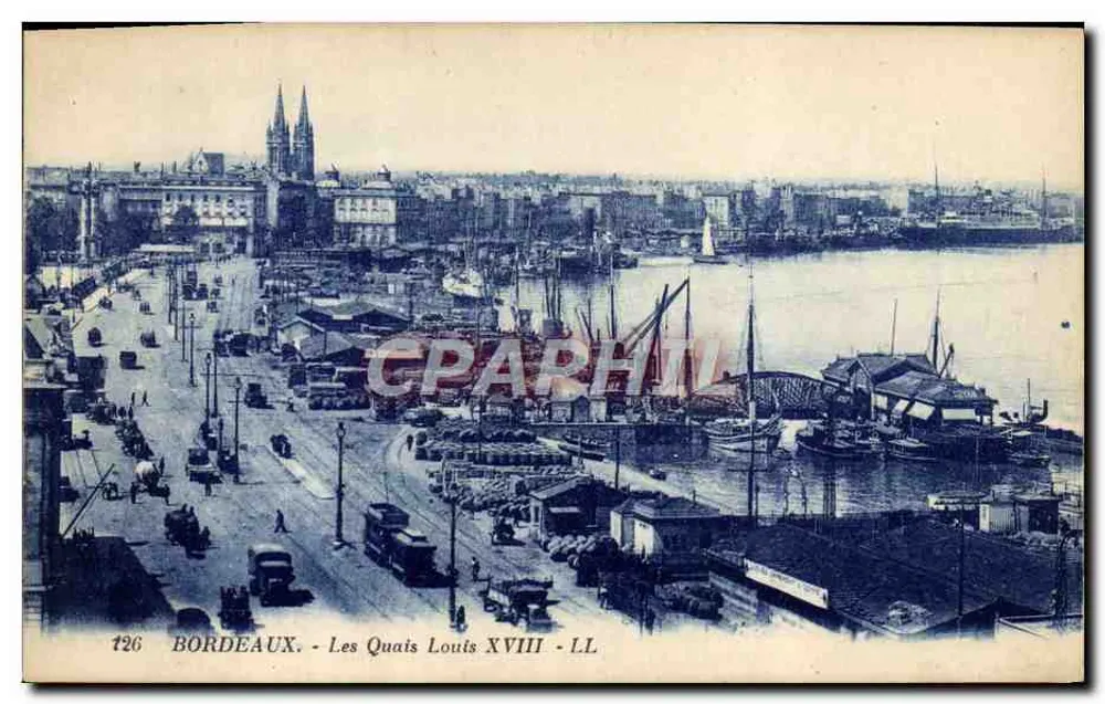 Bordeaux - Les Quais Louis XVIII - LL - Vorderseite