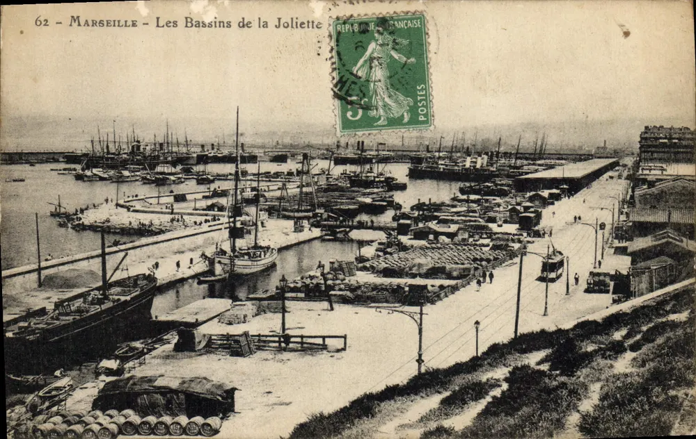 Marseille - Les Bassins de la Joliette — unbekannter Verlag, Nr. 62 - Vorderseite