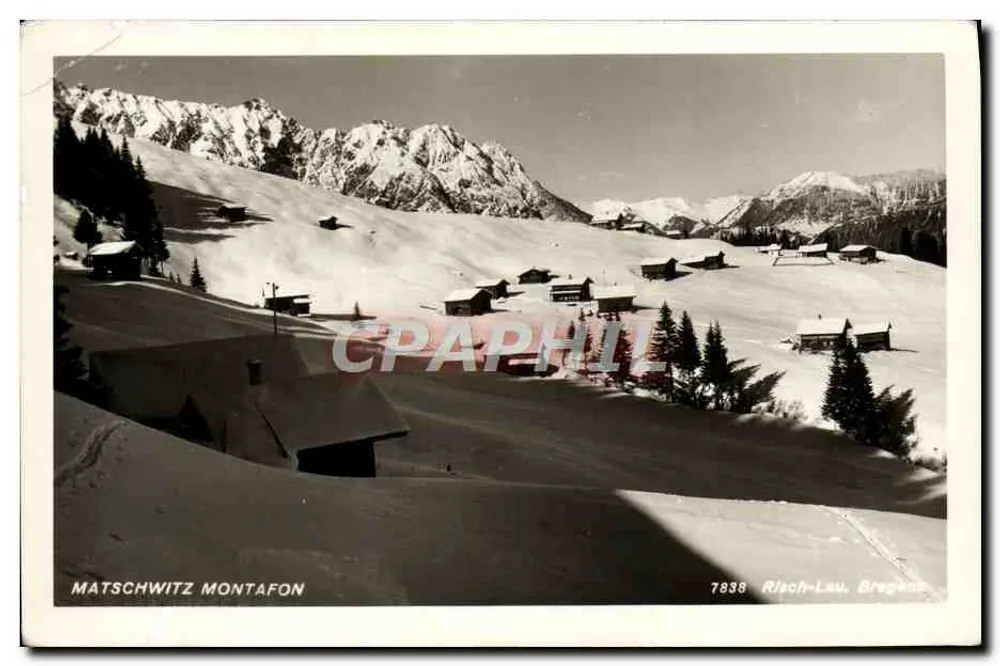 Matschwitz Montafon — vista de Risch-Lau, Bregenz — editor Risch-Lau, Bregenz, n° 7838 - Frente