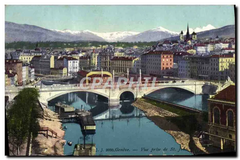 Genebra — Vista tirada de St. Jean — J. J. 2090 - Frente