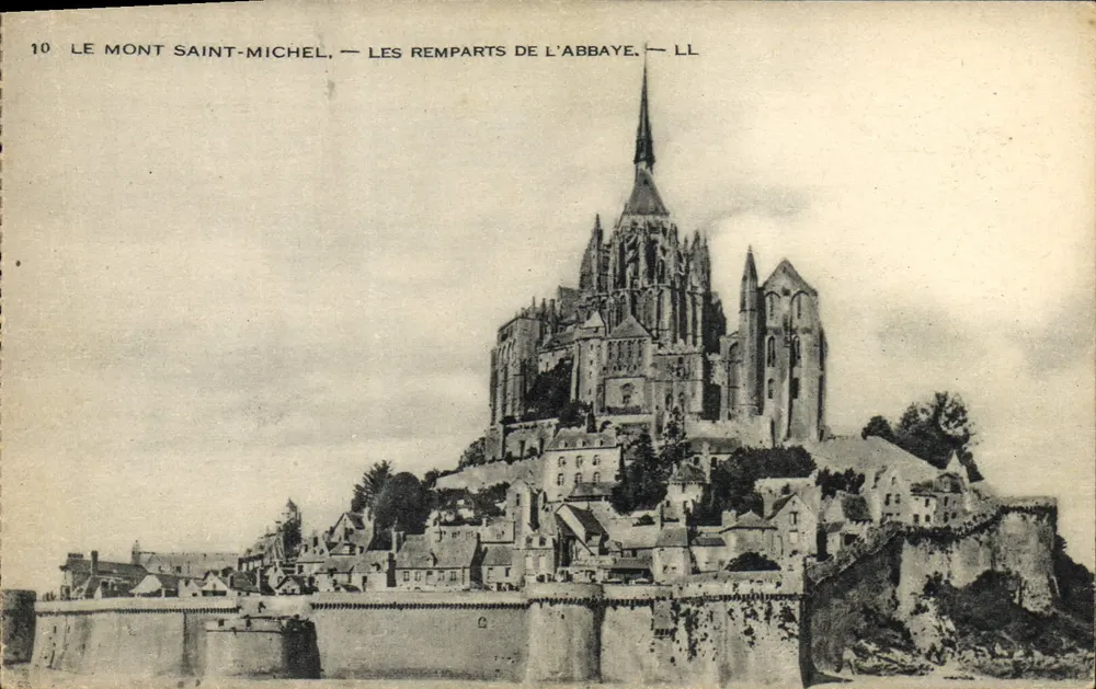 Mont Saint-Michel — Die Abtei Mauern — LL, Nr. 10 - Vorderseite