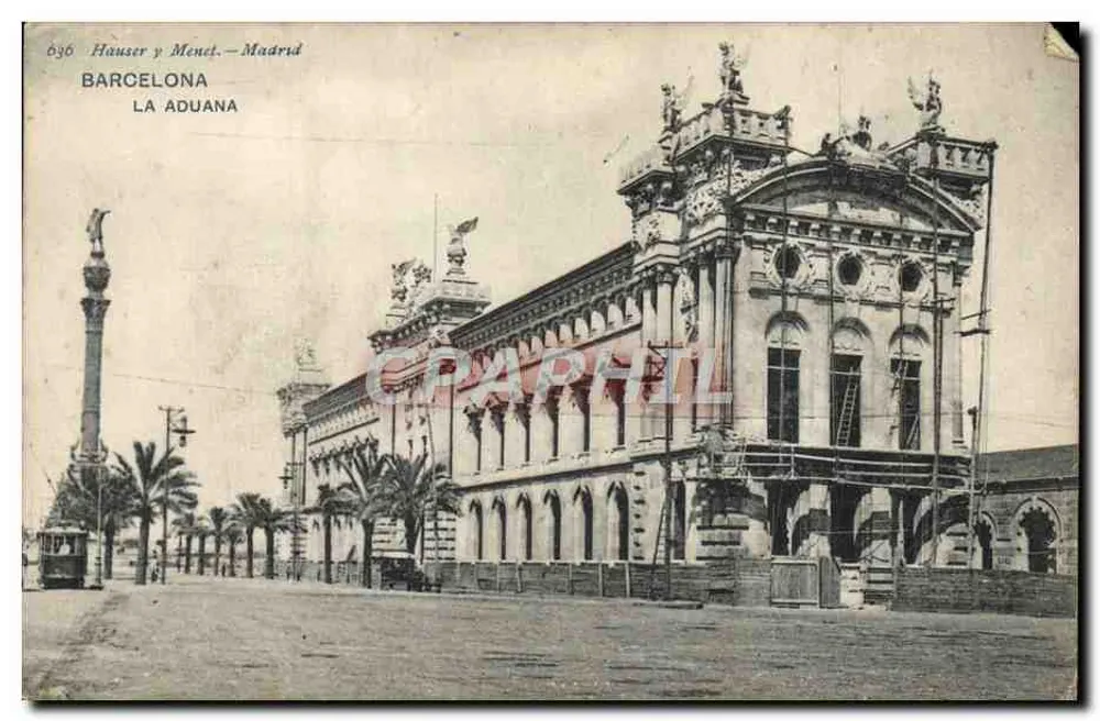 Barcelona — A Aduana — Hauser y Menet, Madrid, n° 636 - Frente