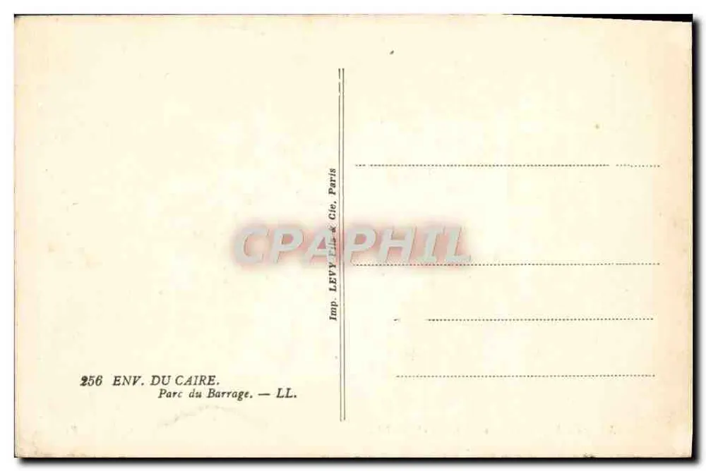 Dam-Park in der Nähe von CAIRO — LL. — Selecta - Rückseite