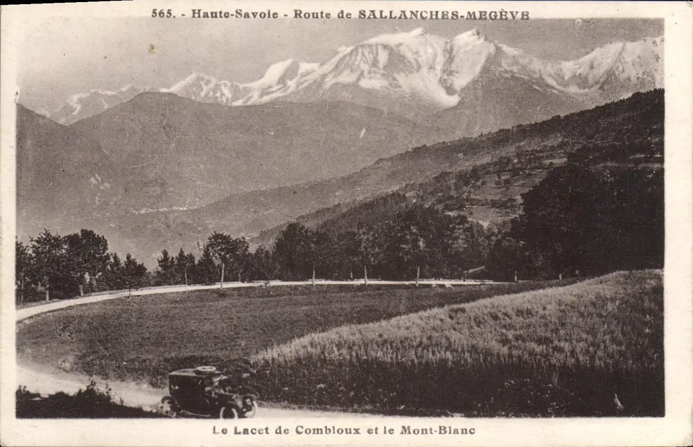 Der Combloux-Haarnadel und der Mont-Blanc — Haute-Savoie, Route de Sallanches-Megève — n° 565 - Vorderseite