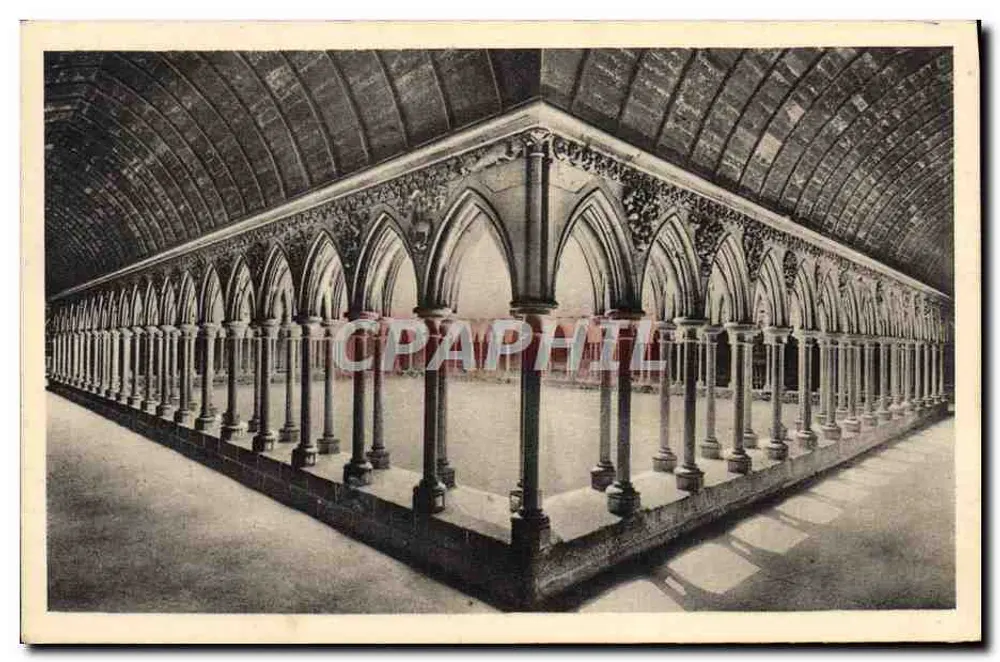 Abadia do Mont-Saint-Michel — O Claustro — Serv. Comercial Monumentos Históricos - Frente