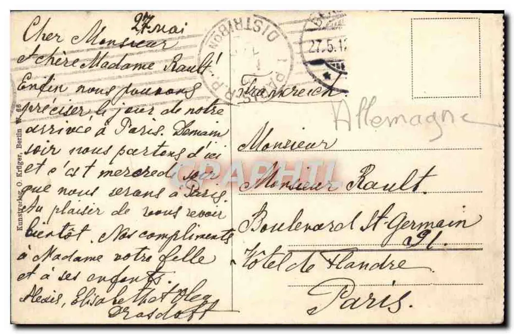 बर्लिन — श्लॉसब्रूक और डॉम — कुंस्टवरलैग ओ. क्रूगर - पीछे