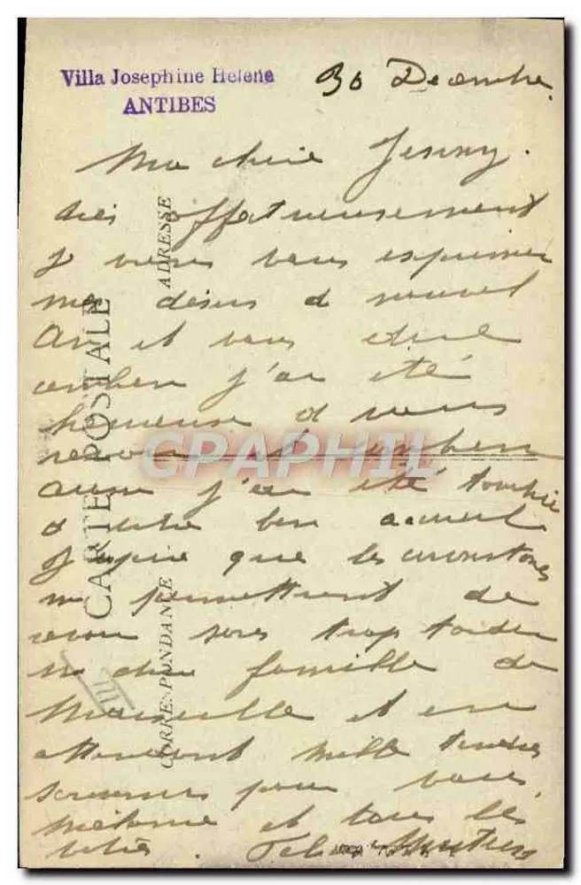 Côte d'Azur - Juan-les-Pins — Landungsmanöver — n° 271 - Rückseite