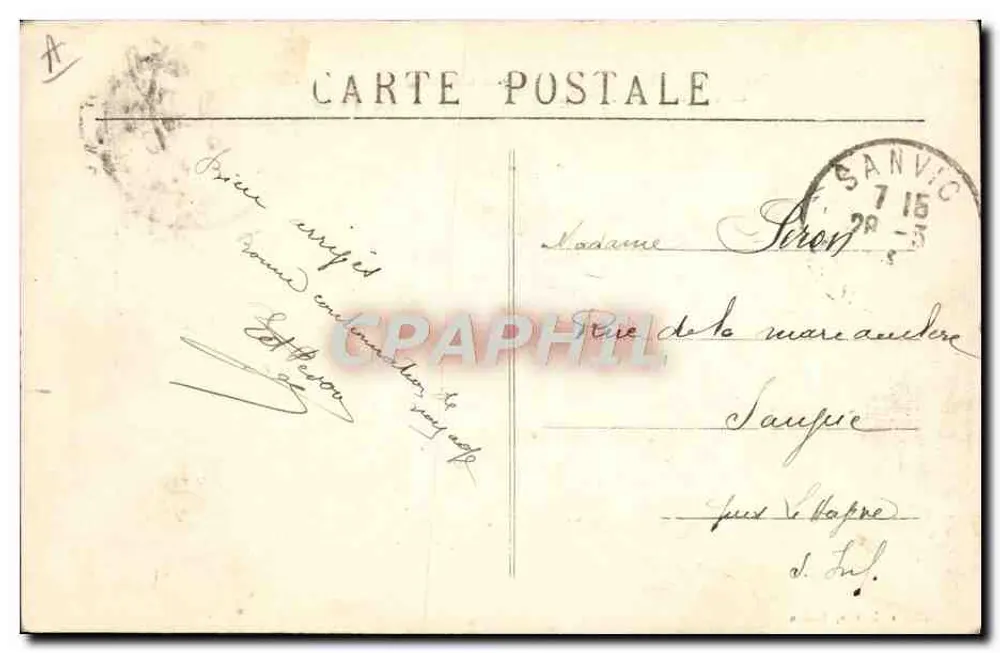 TOULON — Katastrophe der LIBERTÉ, 25. September 1911 — Edition Cyprien, Toulon - Rückseite