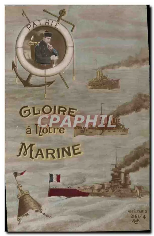 Glória à Nossa Marinha — Visé Paris 2151/4 - Frente