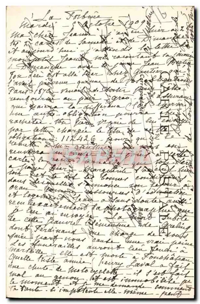 Chalons - Das modifizierte Flugzeug Farman 1 bis in Mourmelon - J. H. - Rückseite