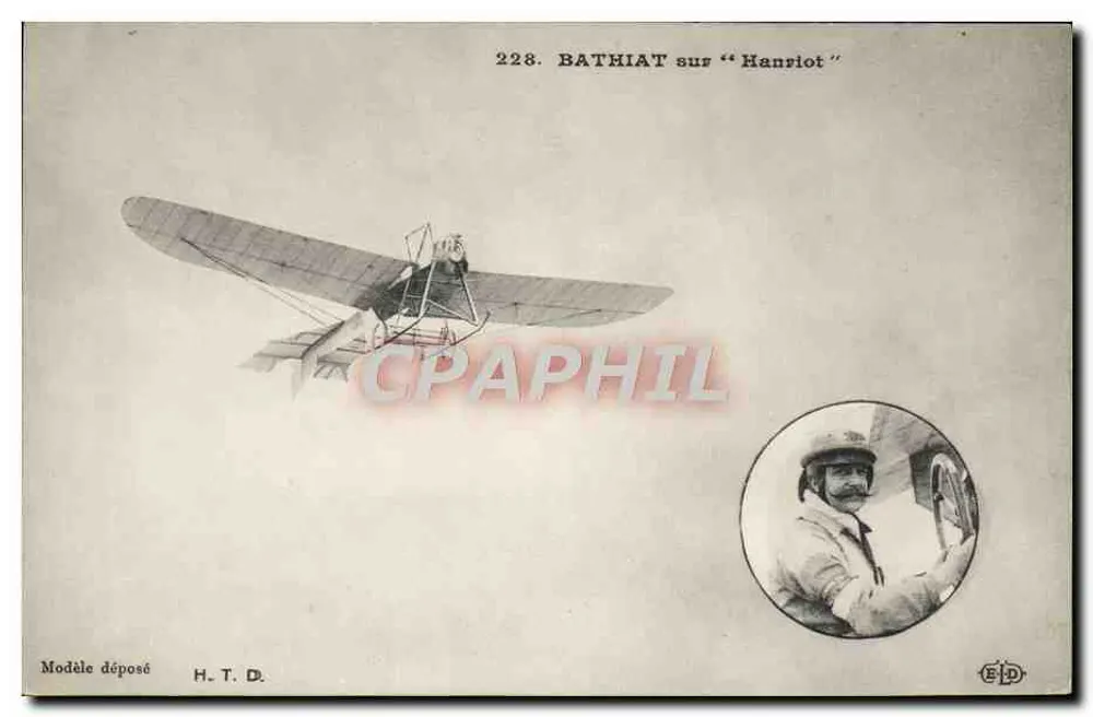Bathiat su "Hanriot" — pilota e aereo — editore ELD, n° 228 - Recto
