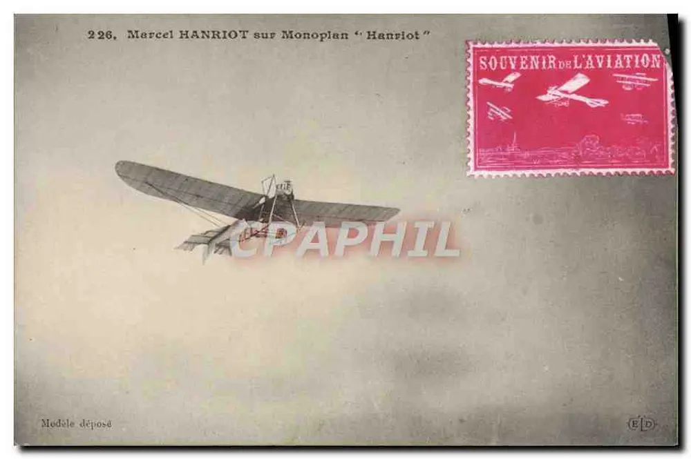Marcel HANRIOT auf Monoplan "Hanriot" — Erinnerungs-Edition der Luftfahrt — n°226 - Vorderseite