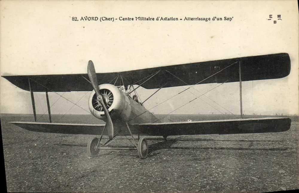 Avord (Cher) — Landung eines Sop' — E.M.B. - Vorderseite