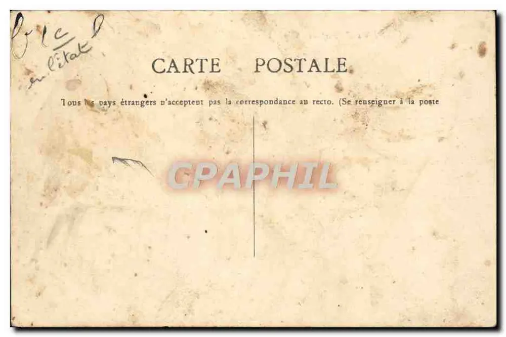 Aviateur dans un biplan — Souvenir des Fêtes d'Aviation à Chalon — Cliché A. Chandigux, Chalon - Rückseite