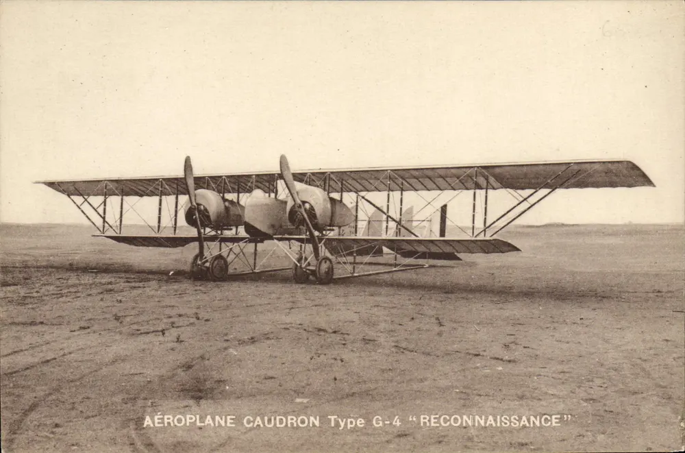Avión Caudron Tipo G-4 «Reconocimiento» — editor Le Déley, París - Anverso