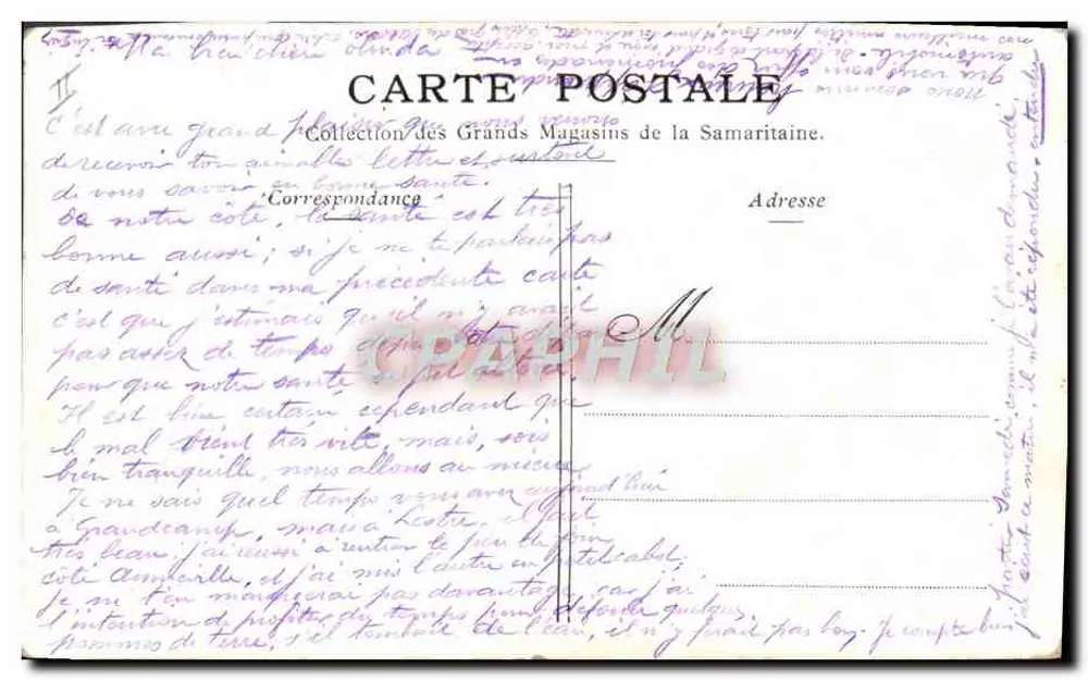 Avião biplano Gaudart — especificações técnicas — editor desconhecido - Verso