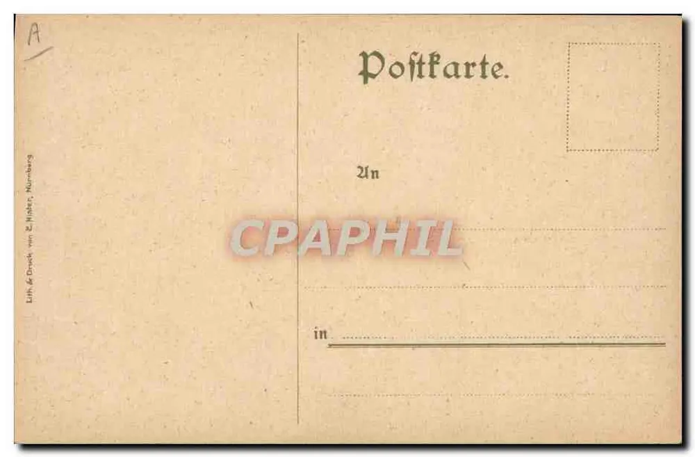 Punição de um cavaleiro da morte — cena histórica — editor Luth & Druck von E. Hahler, Nuremberg - Verso