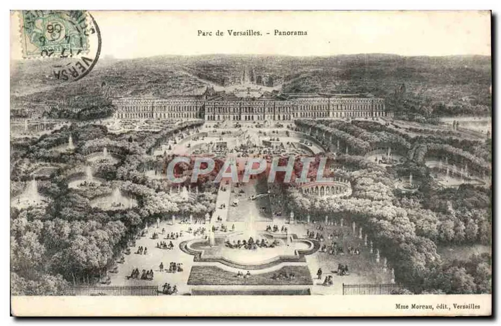 Parque de Versalhes - Panorama — Sra. Moreau, editora, Versalhes - Frente