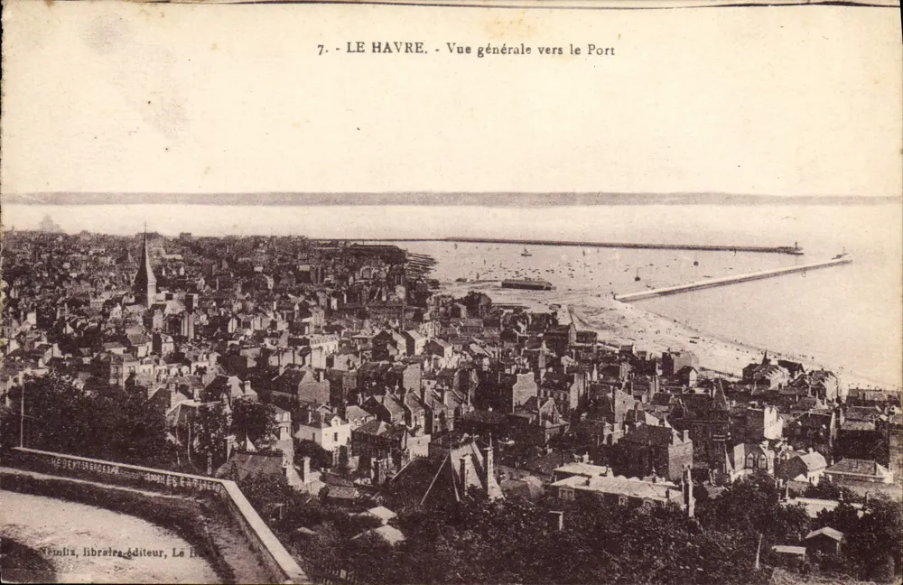 Le Havre - Vista geral para o Porto — N°7 — editor: Neumitz, editor-libreiro, Le Havre - Frente