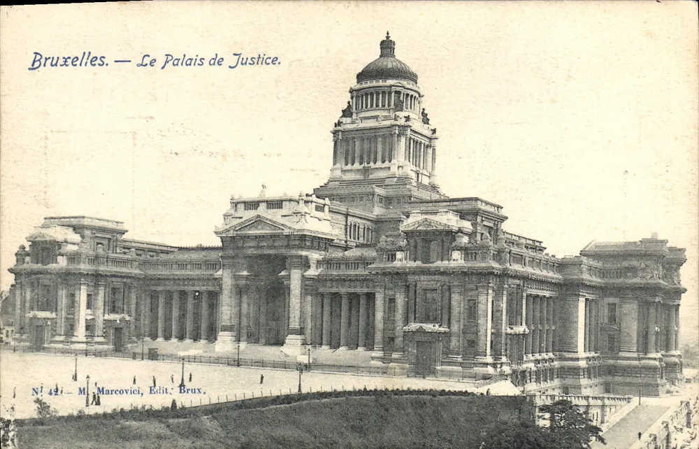Bruxelas — O Palácio de Justiça — M. Marcovici, Edit. Brux. - Frente