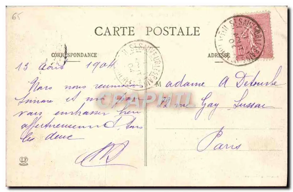Gorges de St-Sauveur - Ponte Napoléon — Les Hautes-Pyrénées — editor A. Prantou - Verso