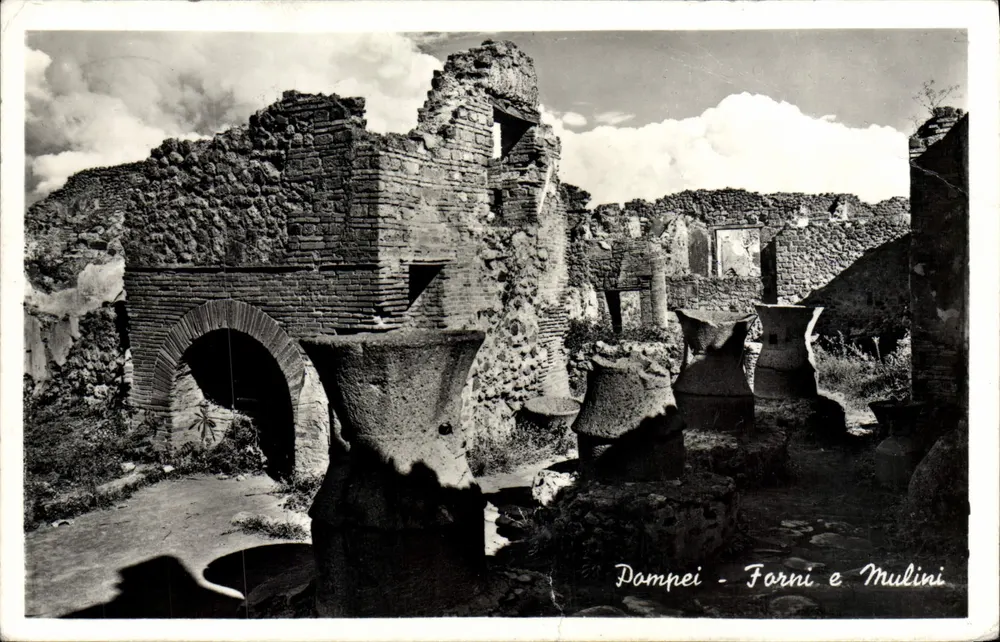 Pompei - Forni e Mulini — éditeur Bromoroto, n° 129 - Recto