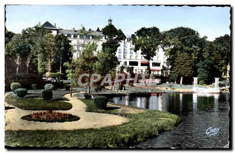 Jardim do Grand Hôtel em Bagnoles-de-l'Orne — Éditions Gaby, n°41 - Frente