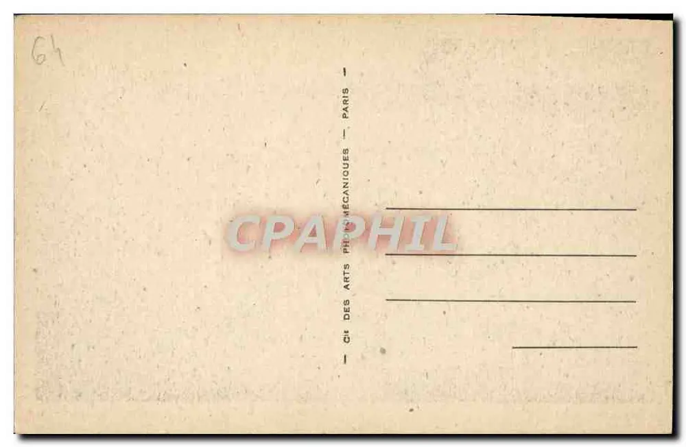 पौ — पायरीनीज बुलेवार्ड — CPH DES ARTS MÉCANIQUES, पेरिस - पीछे