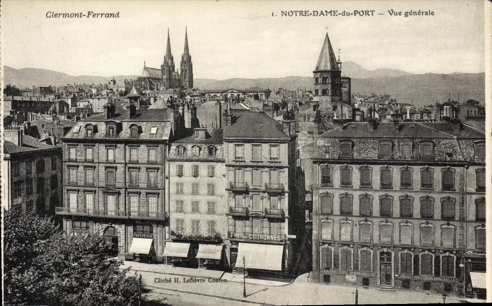Clermont-Ferrand — Notre-Dame-du-Port — Allgemeiner Blick — Cliché H. Leflière Coton - Vorderseite