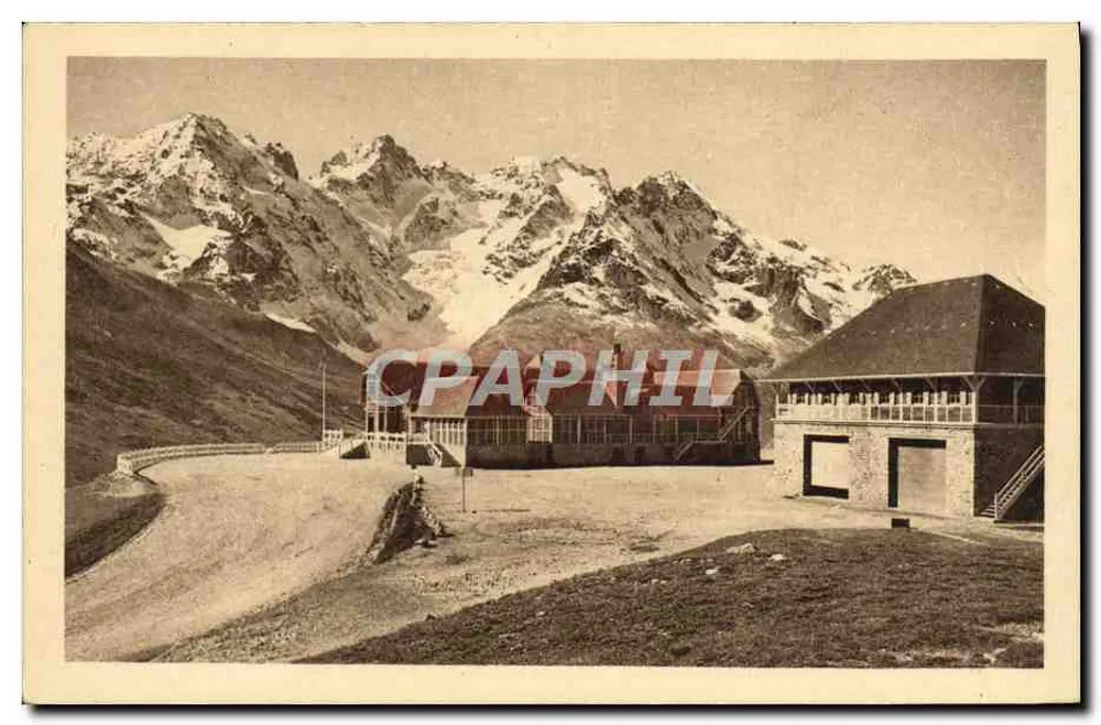 Chalet des P.L.M. und die Meije — Le Lautaret — Hotel des Glaciers - Vorderseite